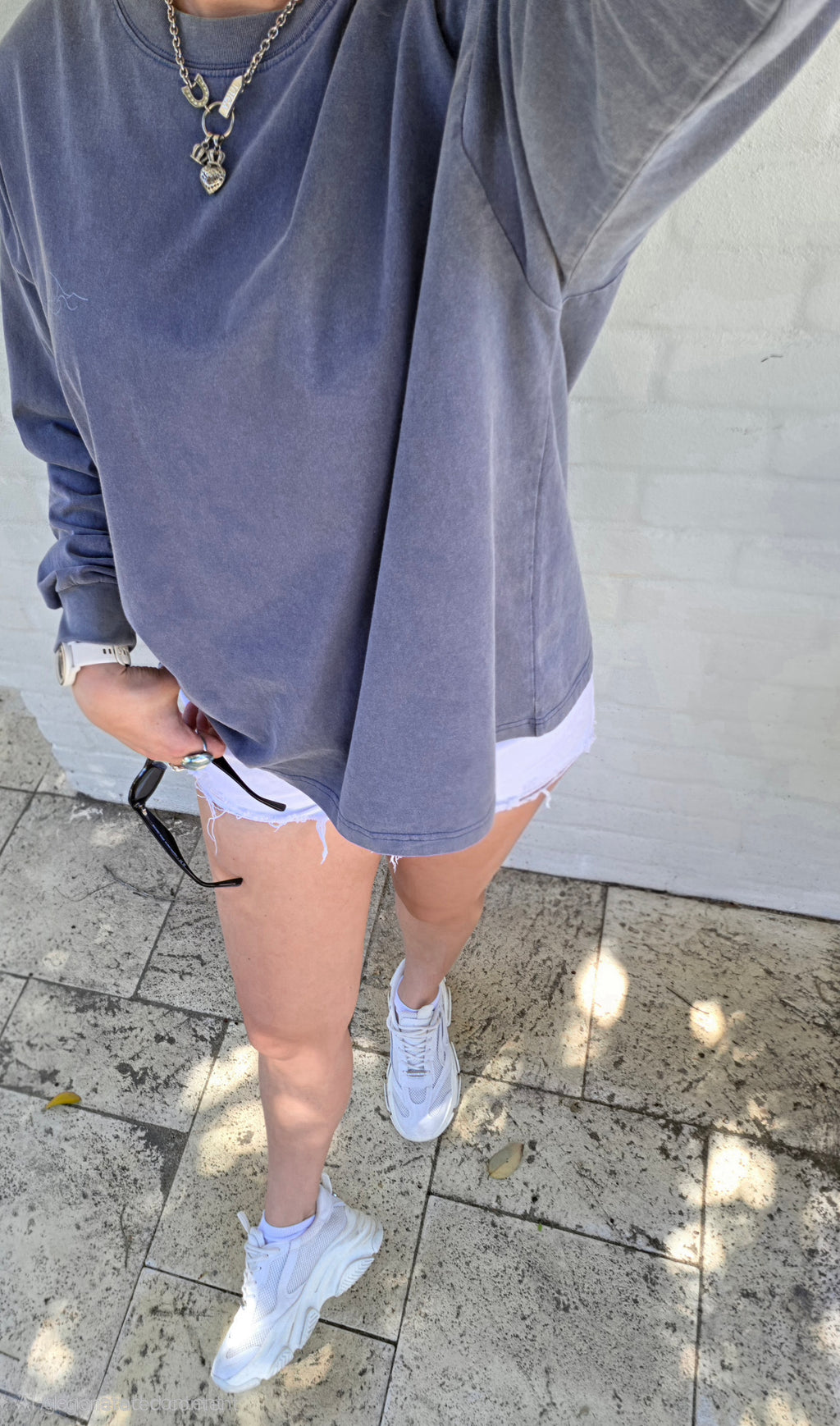 Drift State Oversized Long Sleeve – Deep Navy